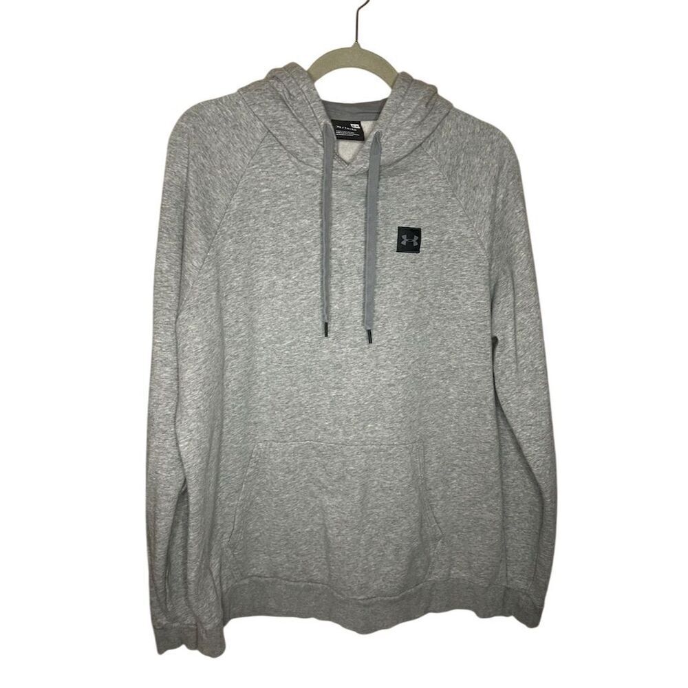 Under Armour Men's XL Gray Fleece Pullover Hoodie Long Sleeve